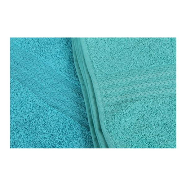 Zestaw 4 turkusowych ręczników Rainbow Water, 70x140 cm-image-3