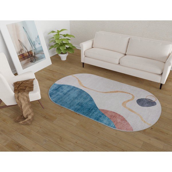 Dywan odpowiedni do prania 60x100 cm Oval – Vitaus-image-1