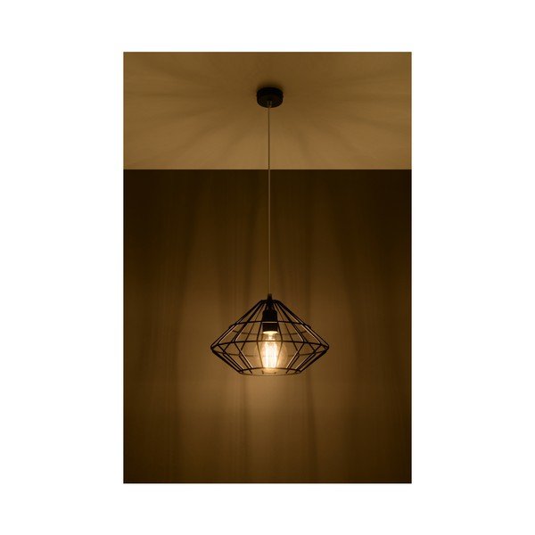 Czarna lampa wisząca Sollux Editta-image-2