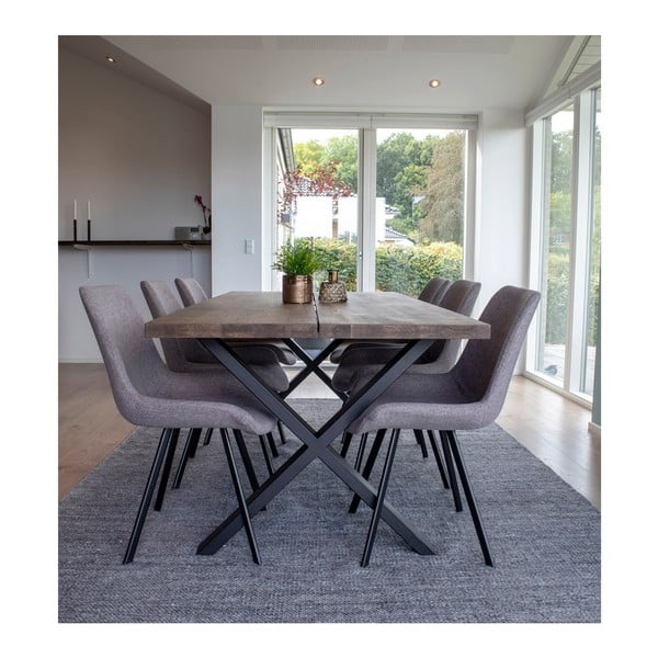 Stół z dębowego drewna House Nordic Montpellier Smoked Oiled Oak, 200x95 cm-image-1