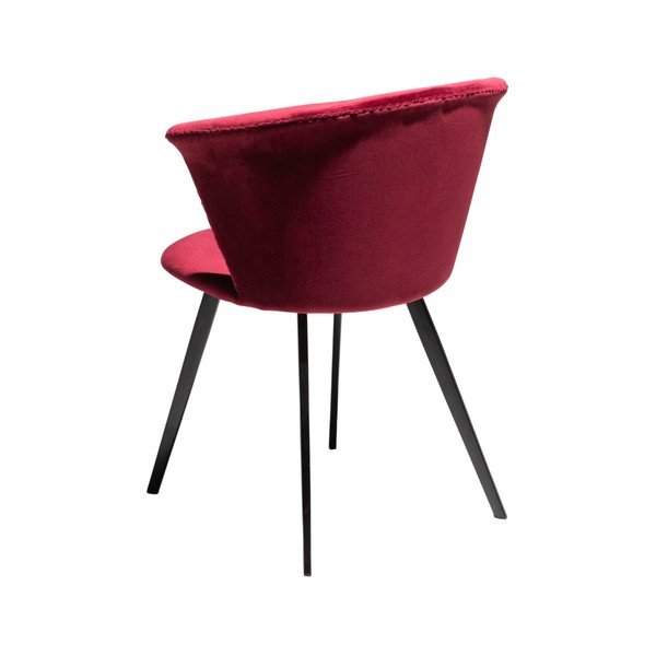 Czerwony fotel DAN–FORM Denmark Merge Velvet-image-2