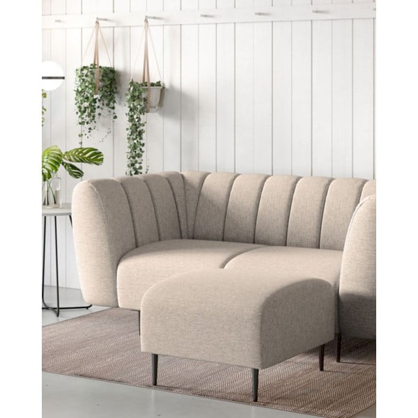 Beżowy podnóżek Shel – Ghado-image-1