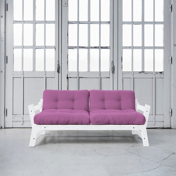Sofa rozkładana Karup Step White/Taffy Pink-image-1