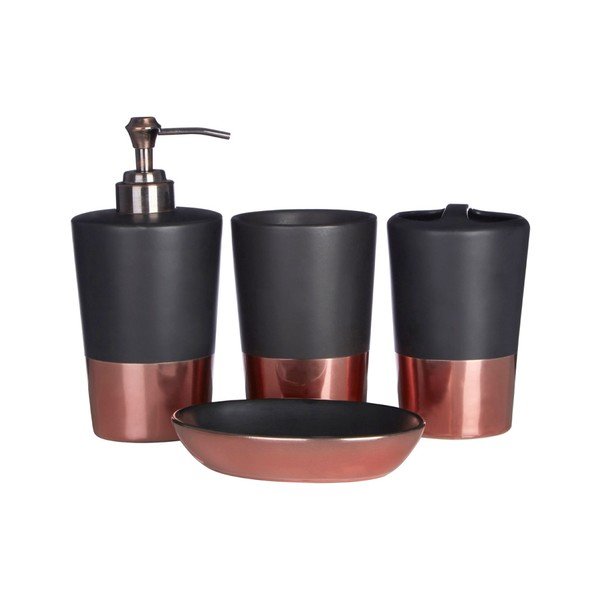 Czarny kubek na szczoteczki Premier Housewares Alpha-image-1