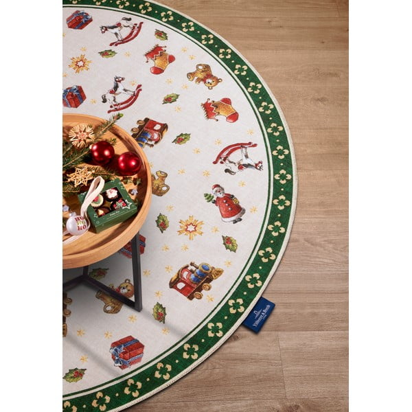 Zielony okrągły dywan ze świątecznym motywem ø 150 cm Green Christmas – Villeroy&Boch-image-3