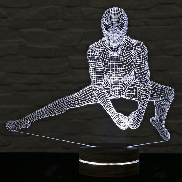 Lampa 3D stołowa Spiderman