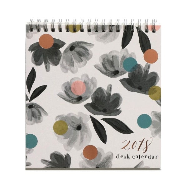 Kalendarz stołowy 2018 Portico Designs Caroline Gardner Rose Tinted