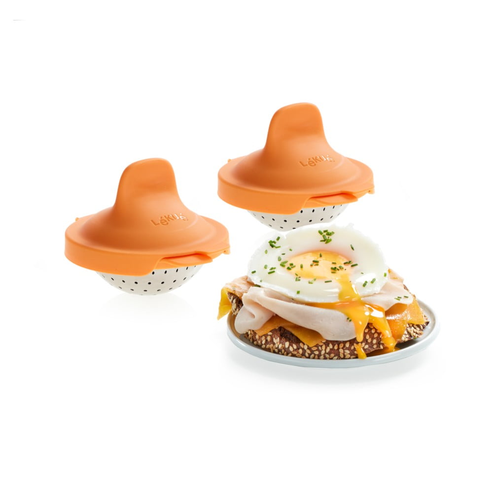 Silikonowe foremki na jajka w koszulkach zestaw 2 szt. Pouched egg cooker – Lékué (zdjęcie 7)