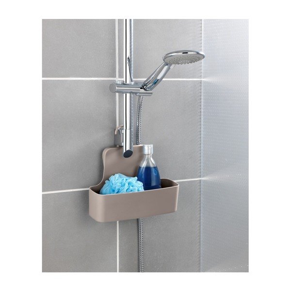 Beżowa wisząca półka prysznicowa Wenko Barcelona-image-4