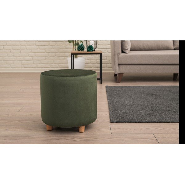 Ciemnozielony puf Begon – Balcab Home-image-2