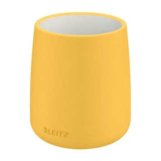 Żółty ceramiczny kubek na długopisy Leitz Cosy
