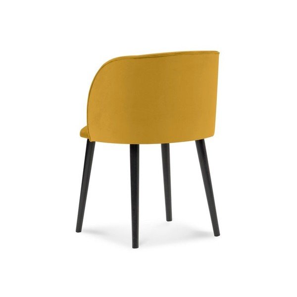Żółte krzesło z aksamitnym obiciem Windsor & Co Sofas Aurora-image-2