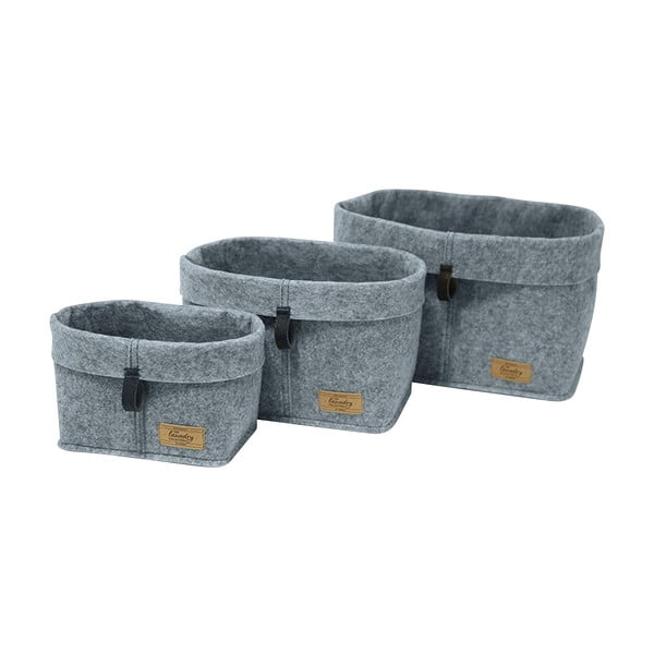 Szary tekstylny organizer Wenko Felt, 18x12 cm-image-4