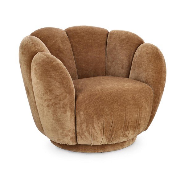 Brązowy fotel Tulip – Bizzotto