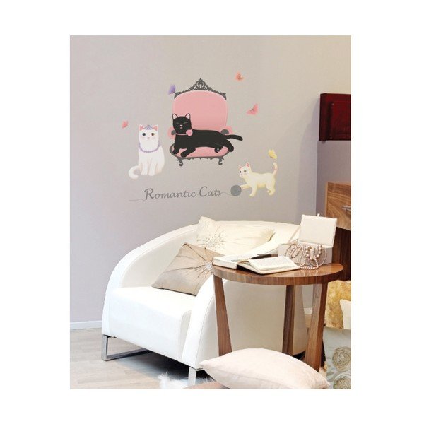 Zestaw naklejek Ambiance Romantic Cats