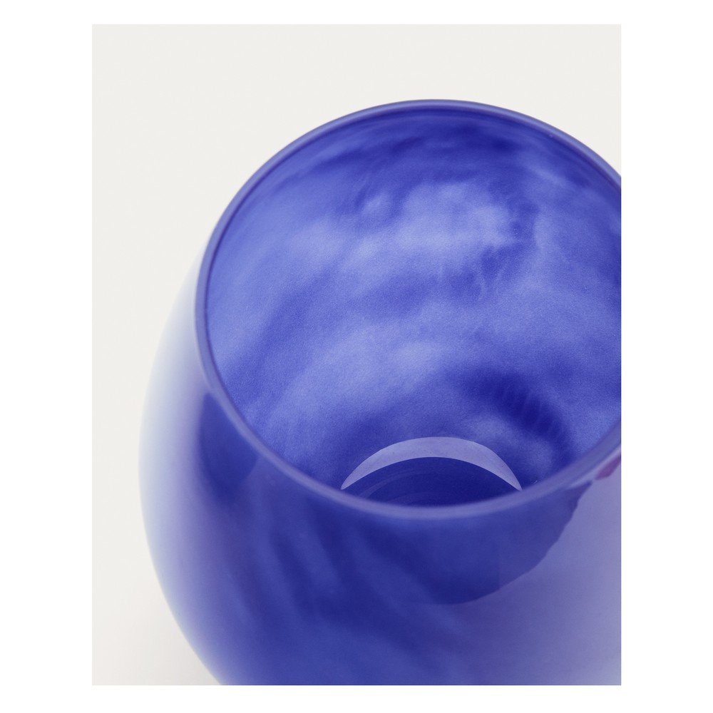 Niebieski szklany wazon (wysokość 21 cm) Kelse – Kave Home (zdjęcie 4)