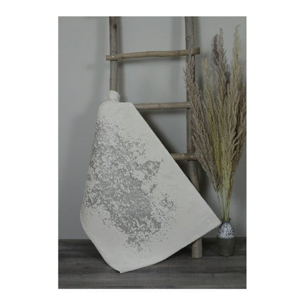 Jasnoszary bawełniany dywanik łazienkowy My Home Plus Sensation, 60x60 cm