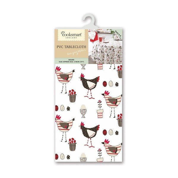 Okrągły obrus Cooksmart England Chicken, PVC