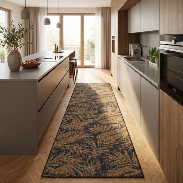 Czarny/brązowy chodnik odpowiedni na zewnątrz 80x250 cm Mira 1451 – Ayyildiz Carpets-image-1