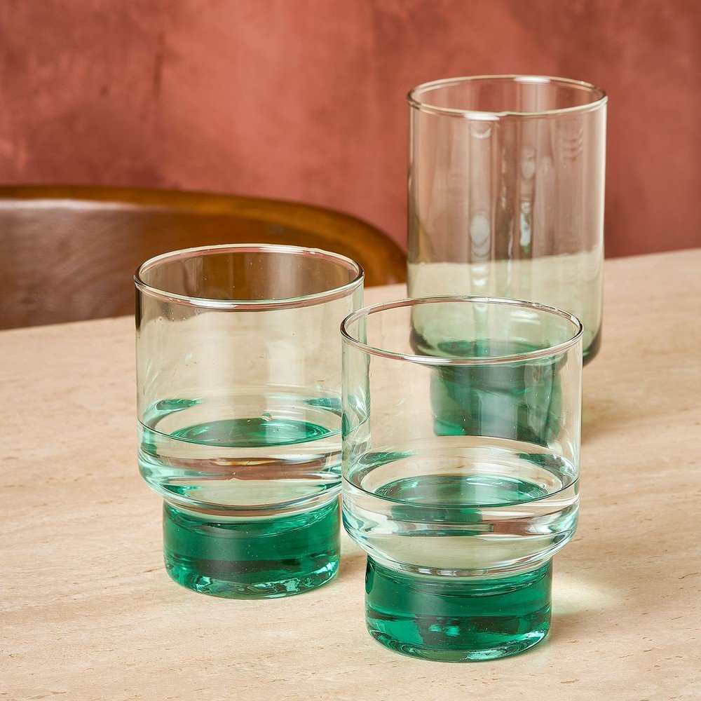 Szklanki zestaw 6 szt. ze szkła z recyklingu 370 ml Revera – BonBistro (zdjęcie 6)
