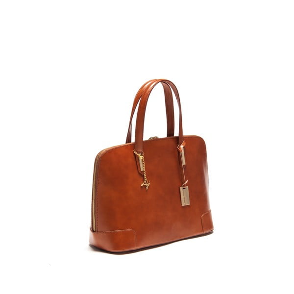 Skórzana torebka Luisa Vanini 364 Cognac-image-3