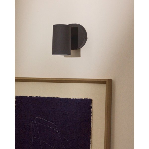 Czarny metalowy kinkiet Manie – Kave Home-image-1