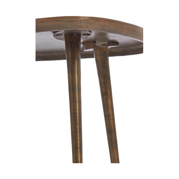 Metalowy stolik w kolorze brązu 53x64 cm Puno – Light & Living-image-3