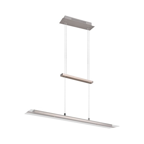 Szara lampa wisząca LED ze szklanym kloszem Milos – Reality-image-3