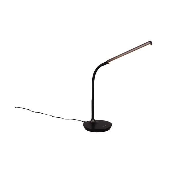 Czarna lampa stołowa LED (wys. 38 cm) Toro – Trio