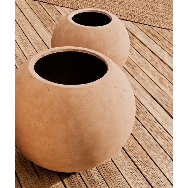 Betonowa osłonka na doniczkę ø 66 cm Solna – Kave Home-image-2