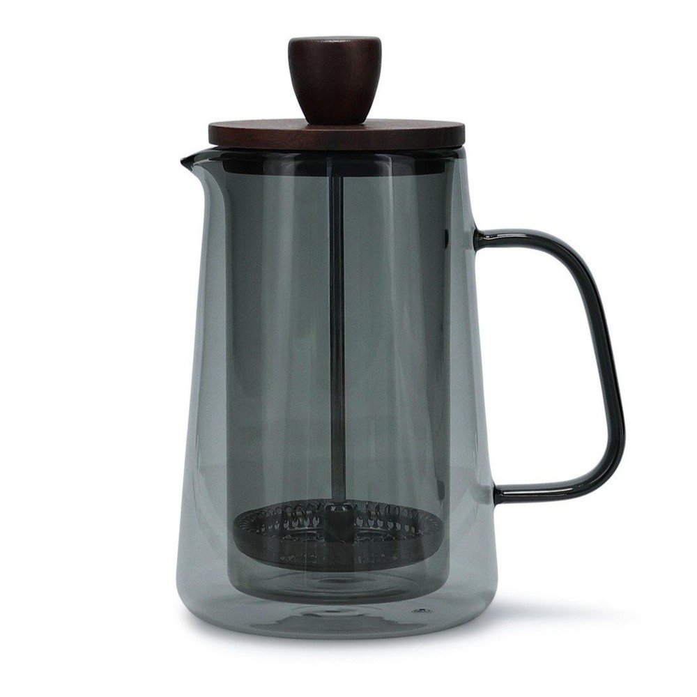 Szara szklana kawiarka 350 ml Luma – S|P Collection