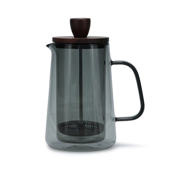 Szara szklana kawiarka 350 ml Luma – S|P Collection