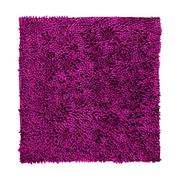 Bordowy dywan Tiseco Shaggy, 60x60 cm