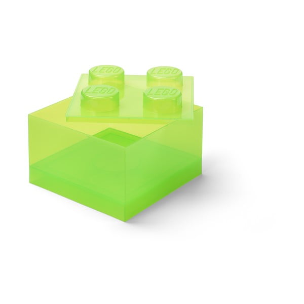 Zielony plastikowy pojemnik dziecięcy 25x25x18 cm – LEGO®-image-3