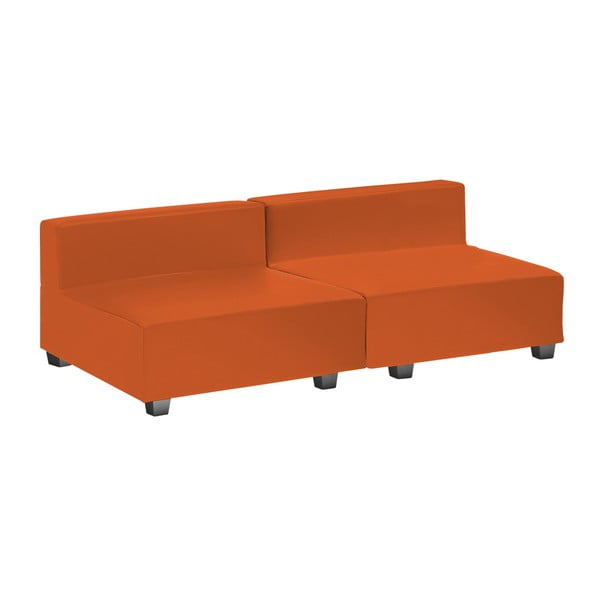 Pomarańczowa sofa dwuczęściowa 13Casa Silvia