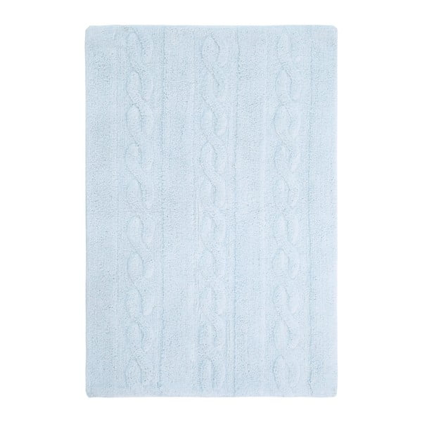 Niebieski dywan bawełniany wykonany ręcznie Lorena Canals Braids, 80x120 cm