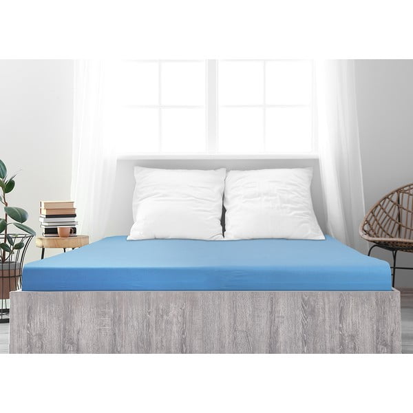 Niebieskie prześcieradło 90x200 cm – B.E.S.-image-2