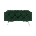 Ciemnozielony aksamitny podnóżek Chelsea – Ropez