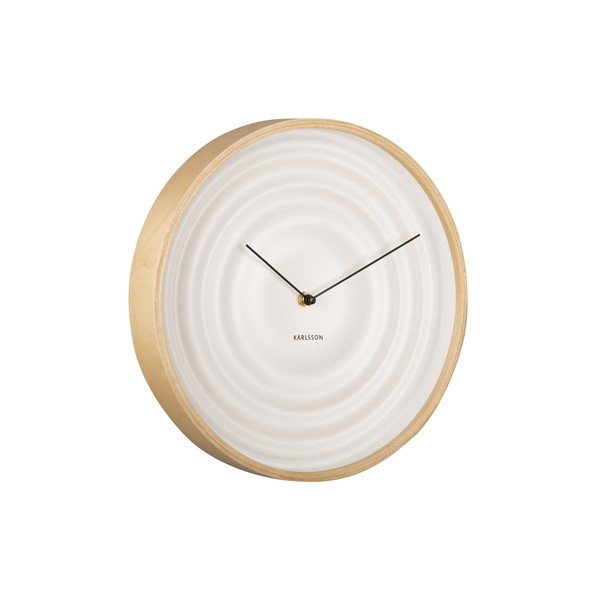 Biały zegar Karlsson Ribble, ø 31 cm-image-2