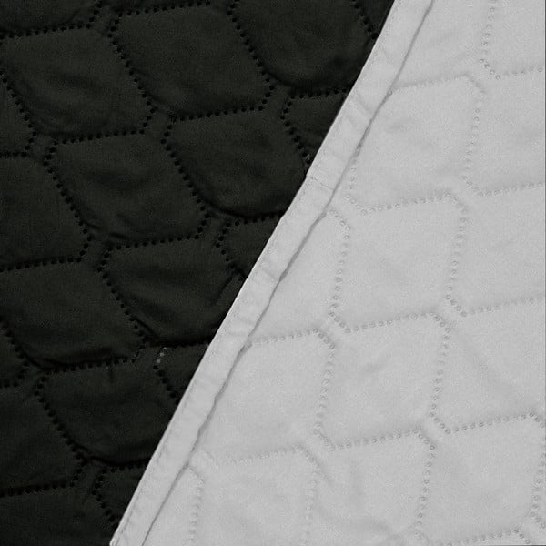 Czarno-szara narzuta dwustronna z mikrowłókna DecoKing Axel, 240x260 cm-image-3