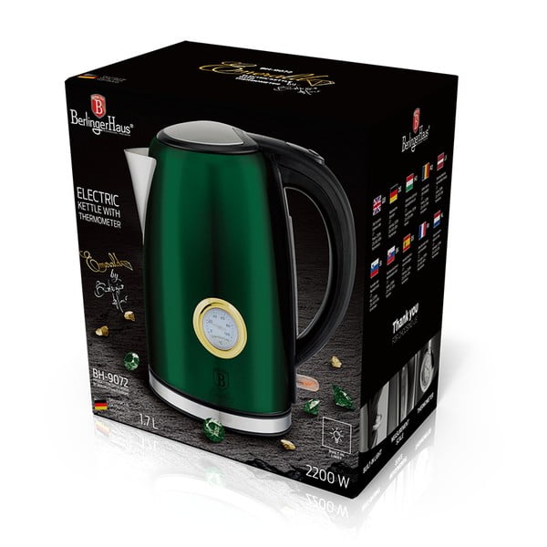 Zielony czajnik elektryczny 1,7 l Emerald Collection – BerlingerHaus-image-2