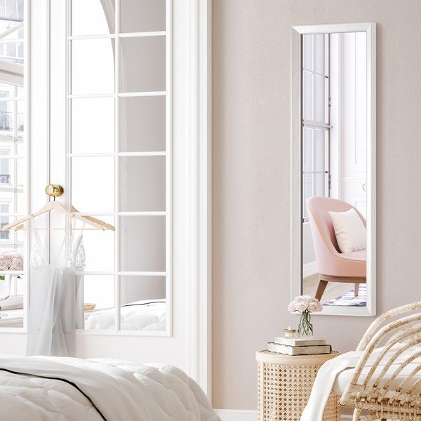 Lustro ścienne w białej ramie Styler Parisienne, 42x137 cm-image-1