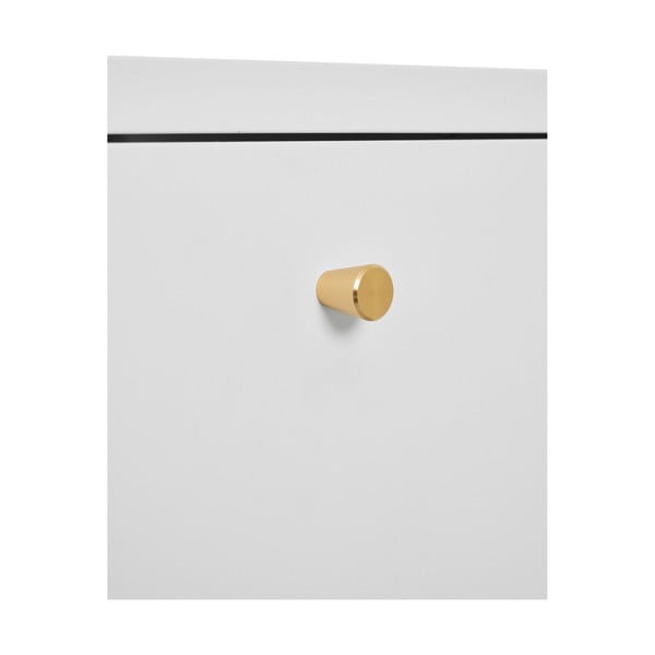 Biała metalowa szafka nocna Dalby – House Nordic-image-4