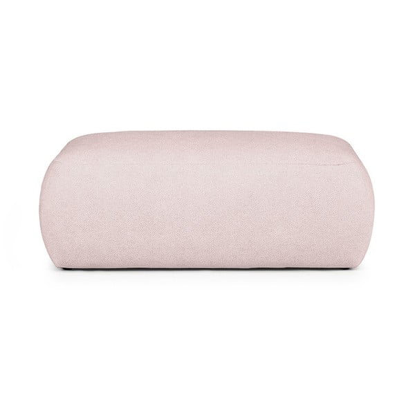 Jasnoróżowy podnóżek z materiału bouclé Mirel – Rodier