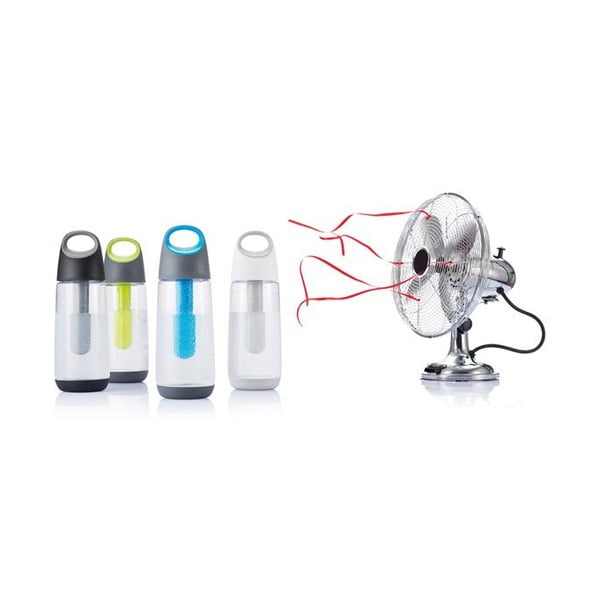Butelka chłodząca z niebieskim wkładem XD Design Bopp, 700 ml-image-3