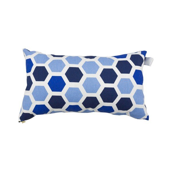 Zestaw 2 poduszek z wypełnieniem Karup Deco Cushion Ocean Geometry/Navy, 45x25 cm-image-1