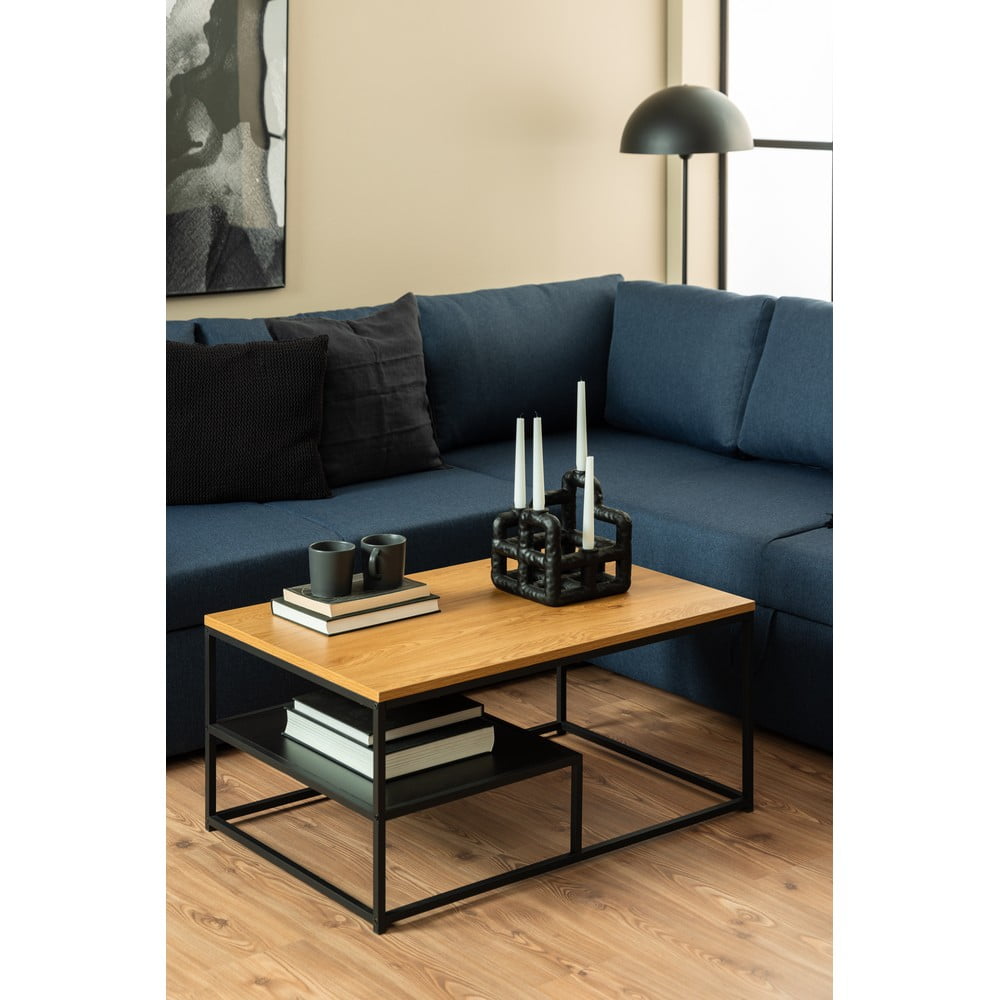Stolik z blatem w dekorze dębu 60x90 cm Gila – Actona (zdjęcie 3)