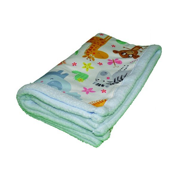 Jasnoniebieski koc dziecięcy 80x100 cm – OYO kids-image-2