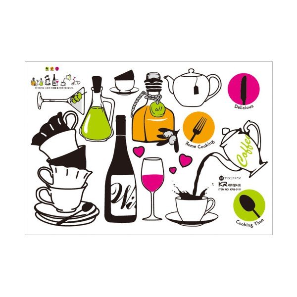 Zestaw naklejek Ambiance Wine and Tea-image-1