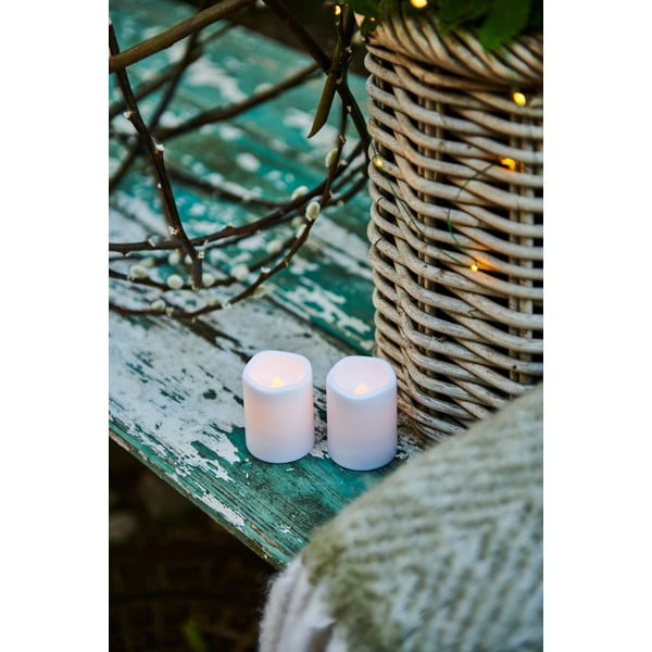 Białe zewnętrzne dekoracje świetlne zestaw 2 szt. Storm Mini – Sirius-image-3